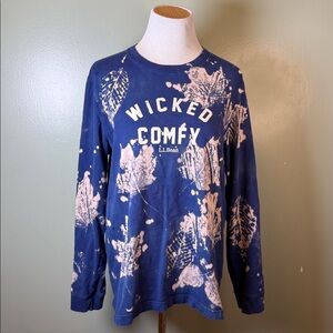 L.L. Bean dark blue Graphic Long Sleeve Tee unisex